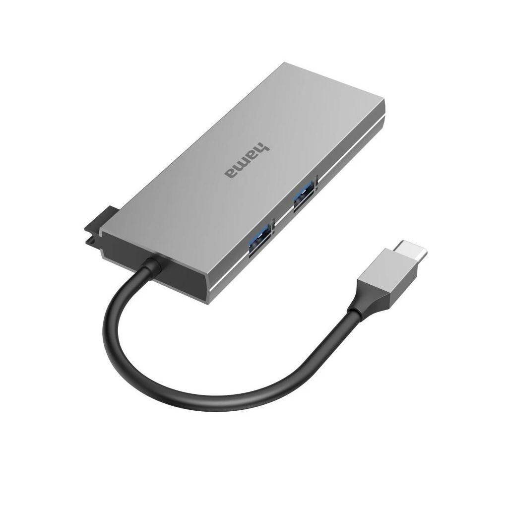 HAMA USB-C vozlišče, večportno, 6 priključkov, 2 x USB-A, USB-C, HDMI™, SD, microSD