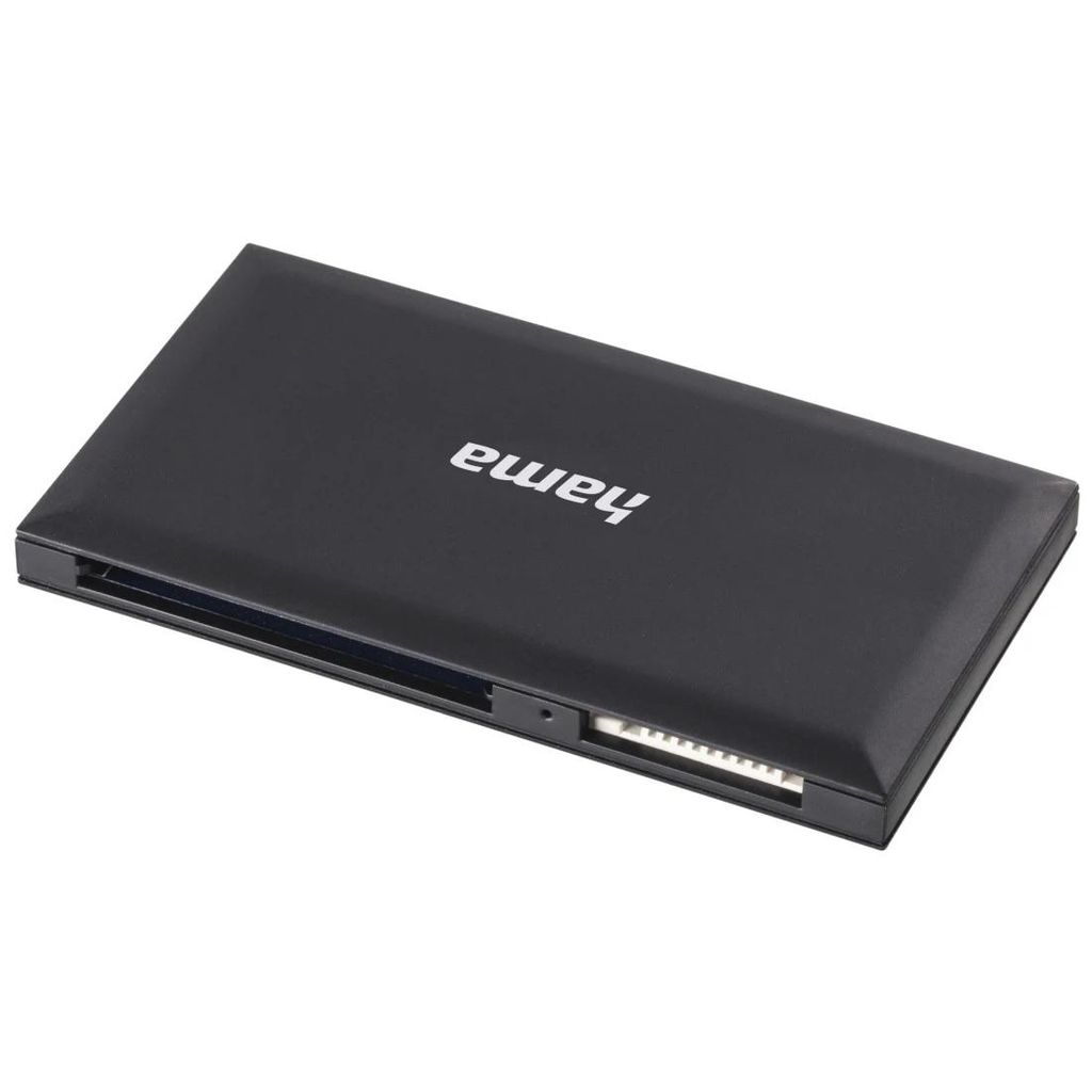 HAMA USB 3.0 čitalnik več kartic, SD/microSD/CF/MS, črn