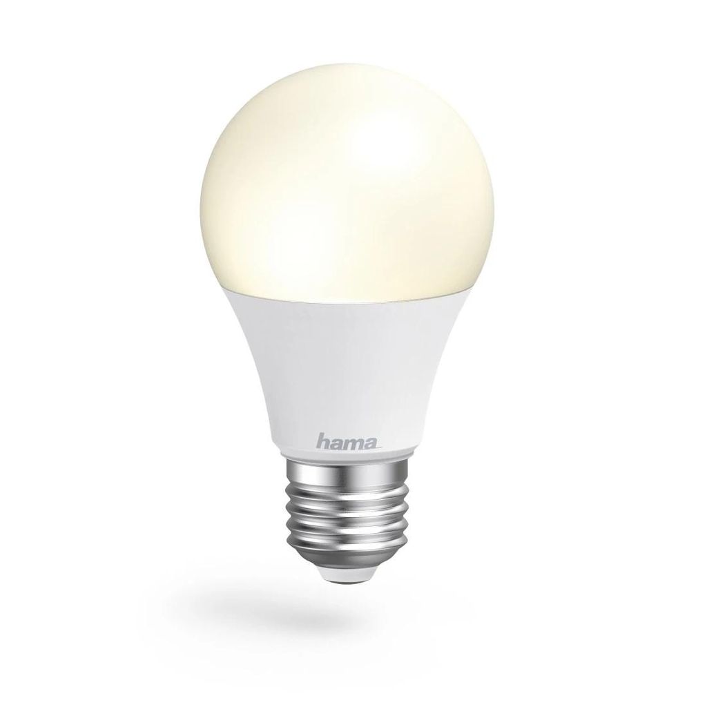 HAMA WLAN LED svetilka, E27, 10W, RGBW, z možnostjo zatemnitve, žarnica, za glasovno upravljanje / upravljanje z aplikacijami