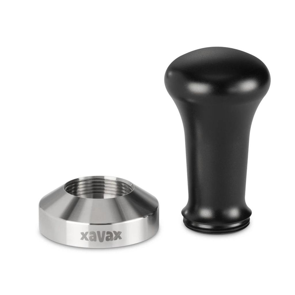 HAMA XAVAX komplet za stiskanje kave, 51 mm, iz nerjavečega jekla, s podlogo za stiskanje, nedrseč, črn