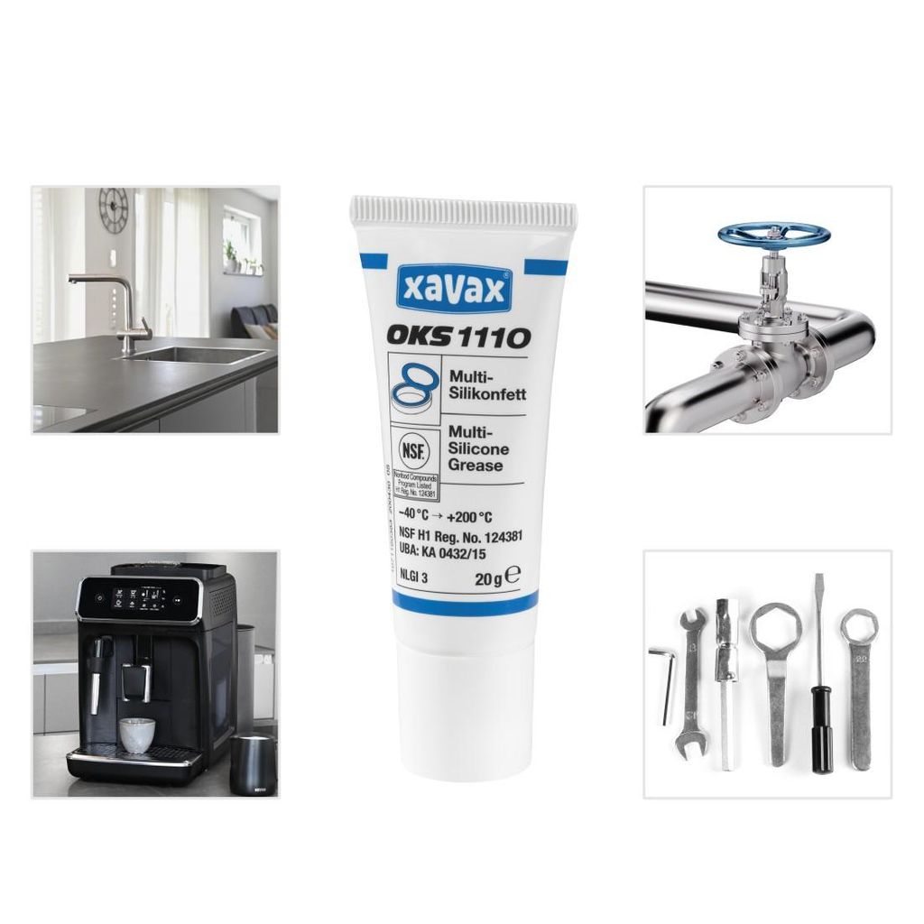 HAMA XAVAX Multi-silikonska mast, varna za živila, za popolnoma avtomatske aparate za kavo, sklop za kuhanje, 20 g