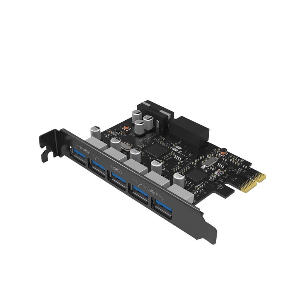 ORICO razširitvena kartica PVU3-5O2I PCIe 3.0 x1, 5-port USB 3.0