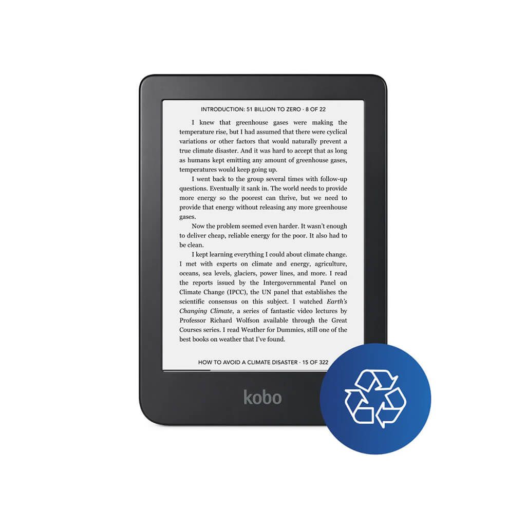 KOBO e-bralnik Kobo Clara 2E, 6'' Touch, 16GB, WiFi, moder, N506-KU-OB-K-EP