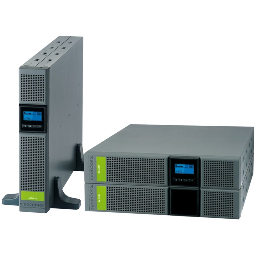 SOCOMEC UPS NeTYS PR RT 3300VA, 2700W, Rack/tower Line-int., sinusni izhodni signal., RS232, LCD