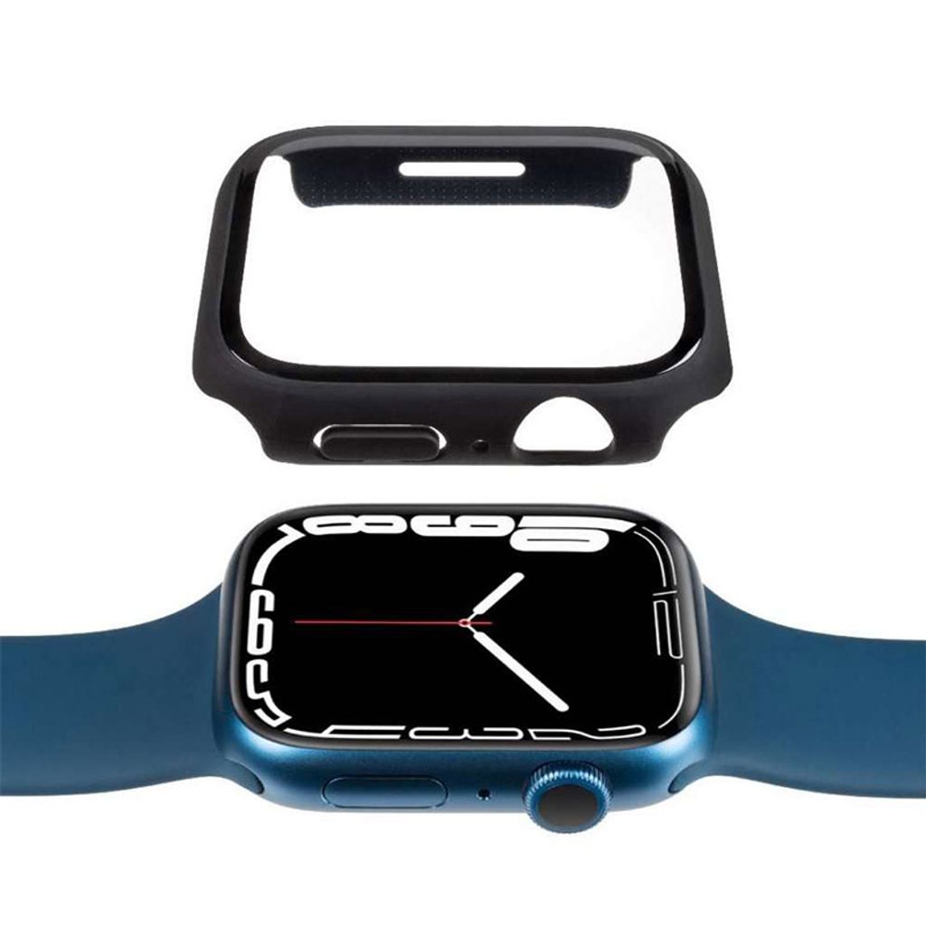 GECKO zaščitno steklo in ovitek Gecko za Apple Watch 7 41 mm - črno