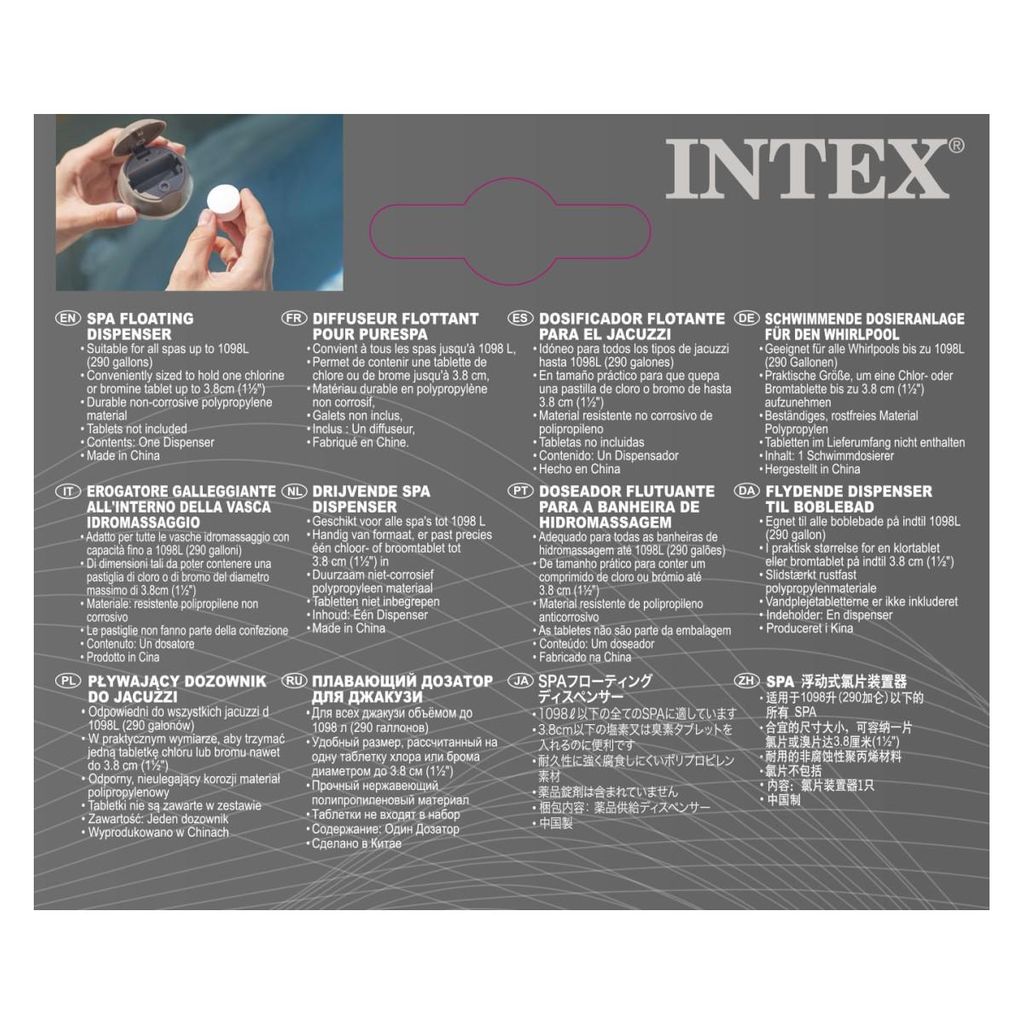 INTEX plavajoči dozirnik za spa (29044)