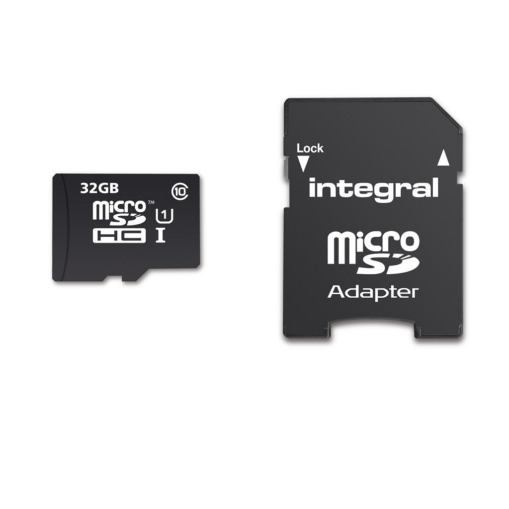 INTEGRAL spominska kartica + SD adapter 32GB MICRO SDHC 