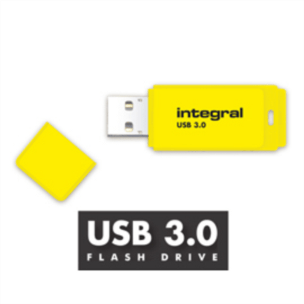 INTEGRAL spominski ključek 16GB USB3.0 NEON  - rumen 