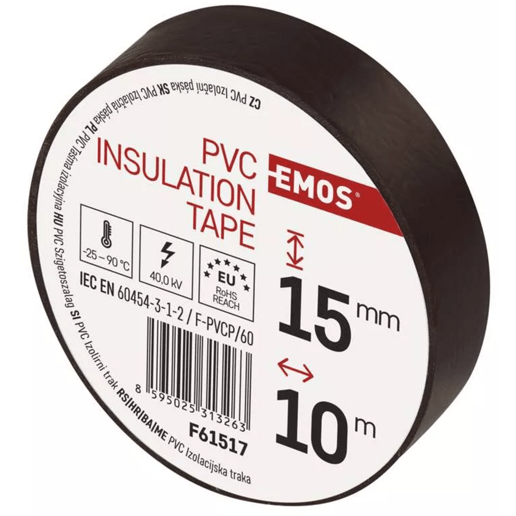 EMOS izolirni trak PVC 15 mm / 10 m - rjava