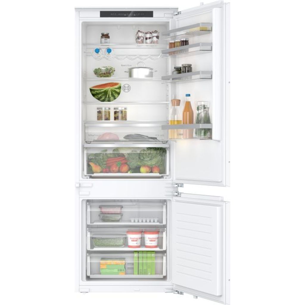 BOSCH Vgradni hladilnik z zamrzovalnikom spodaj, 193.5 x 70.8 cm, ploščati tečaj, KBN96VFE0