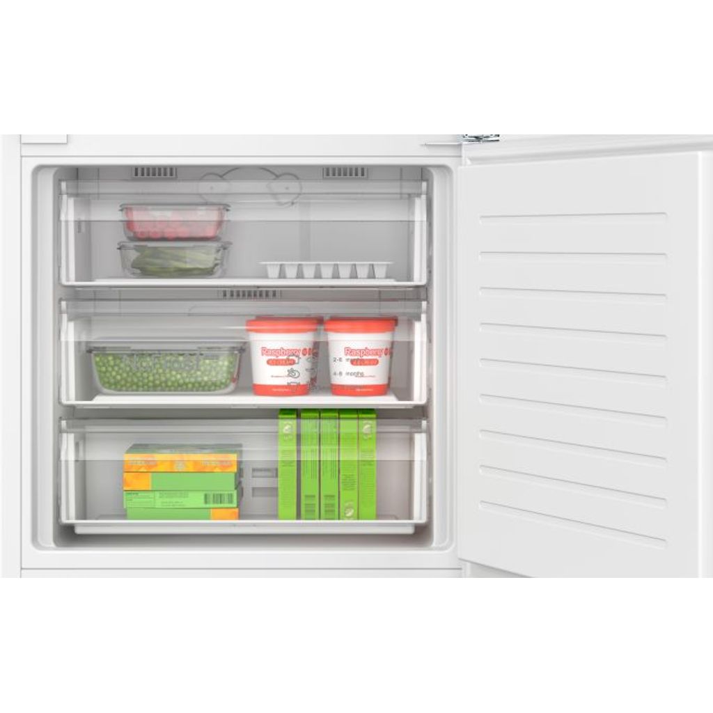 BOSCH Vgradni hladilnik z zamrzovalnikom spodaj, 193.5 x 70.8 cm, ploščati tečaj, KBN96VFE0
