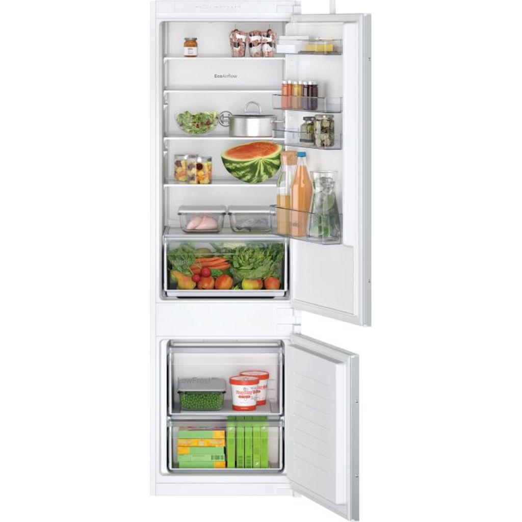 BOSCH Vgradni hladilnik z zamrzovalnikom spodaj, 177.2 x 54.1 cm, drsni tečaj, KIV87NSE0