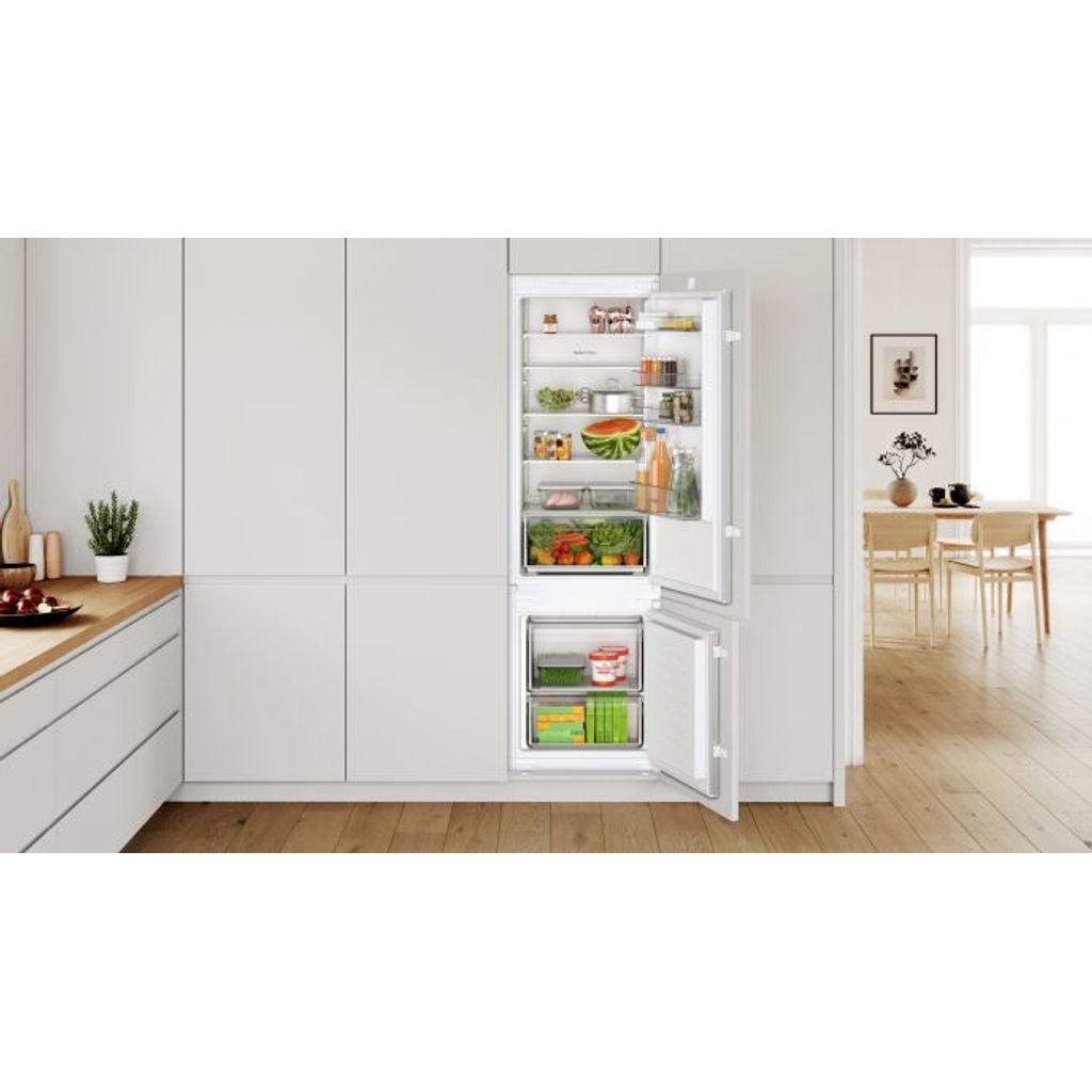 BOSCH Vgradni hladilnik z zamrzovalnikom spodaj, 177.2 x 54.1 cm, drsni tečaj, KIV87NSE0