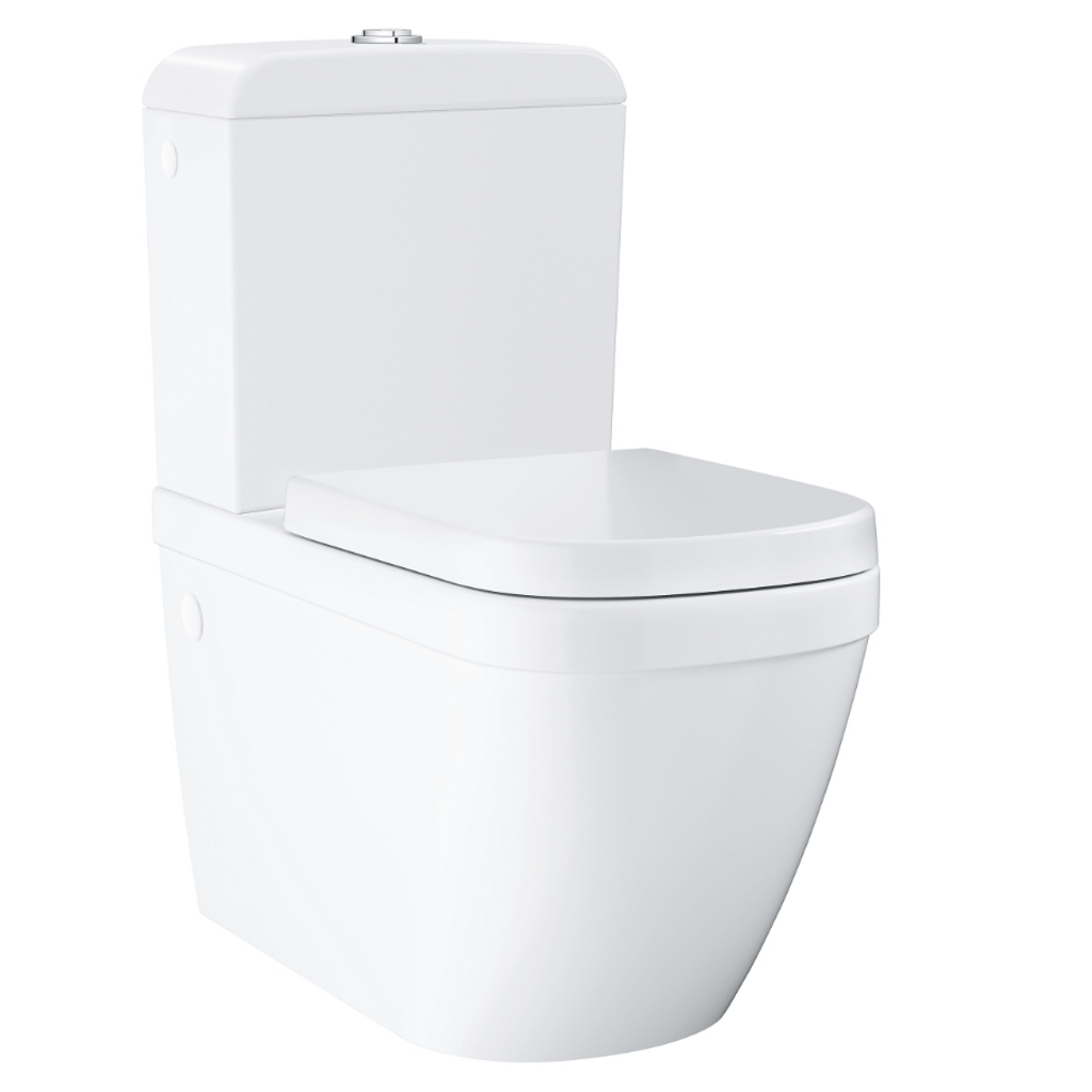 GROHE WC školjka z nadometnim splakovalnikom in WC desko Euro Ceramic - s premazom (3946200H)