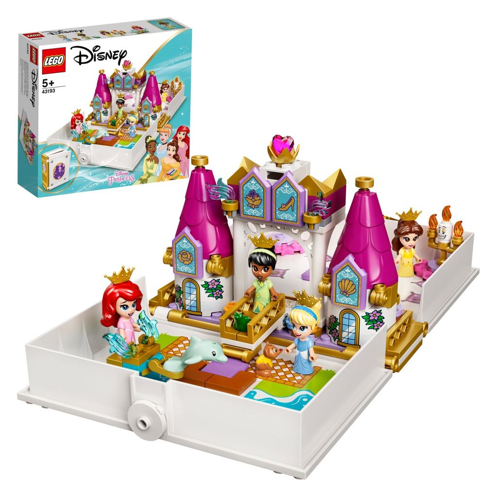 LEGO Disney Princess Dogodivščina s knjigo pripovedk o Arieli, Belle, Pepelki in Tiani - 43193