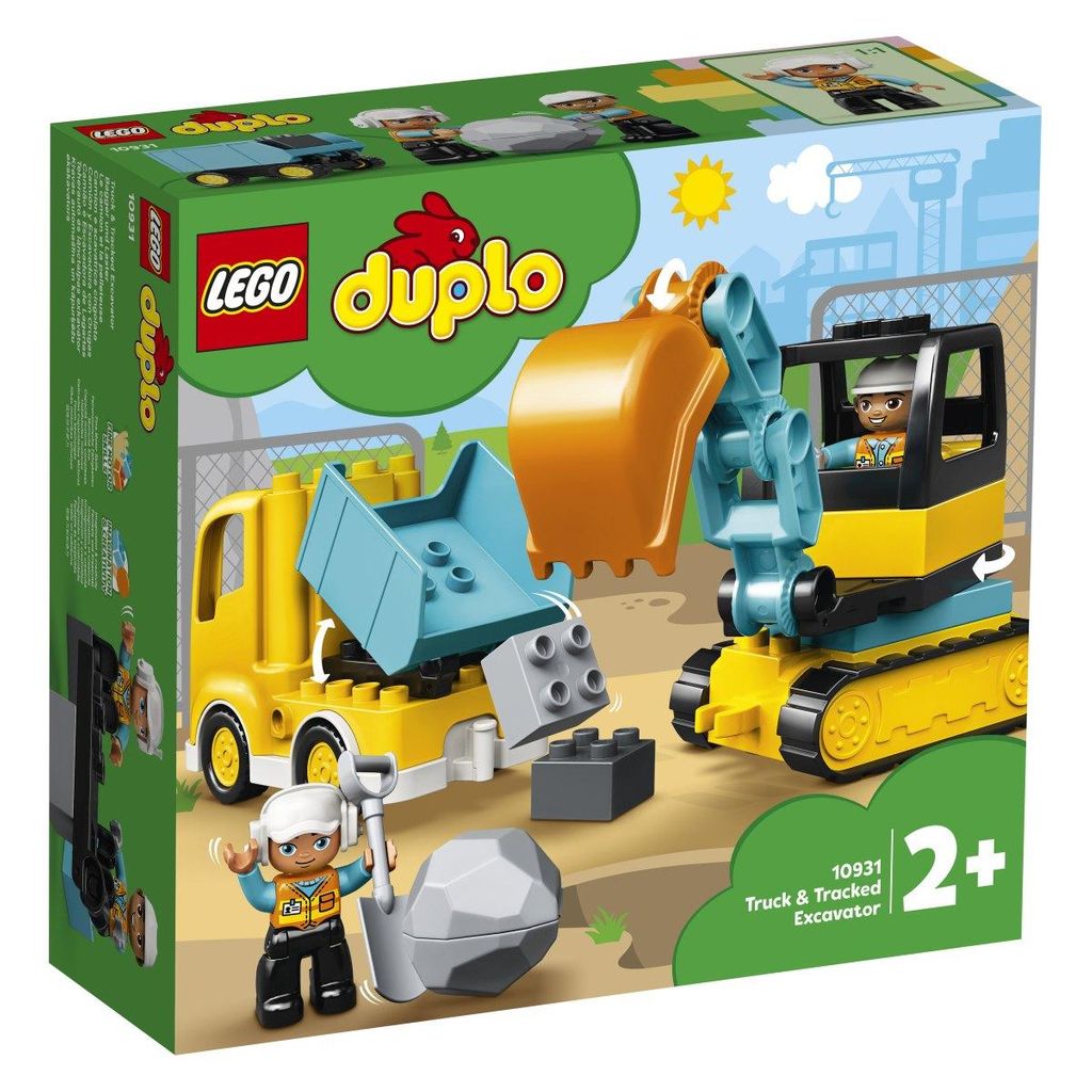LEGO Duplo 10931 Tovornjak in bager na gosenicah