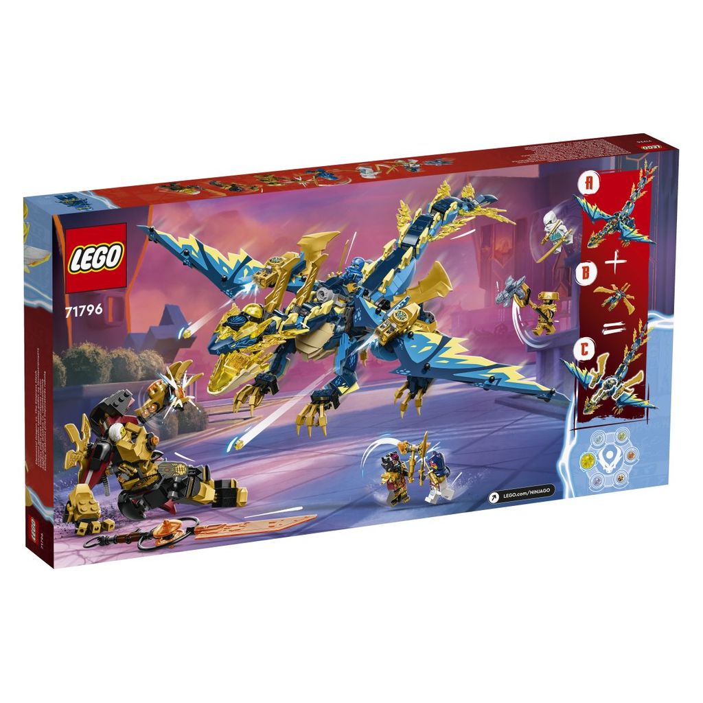 LEGO® NINJAGO® Elementarni zmaj proti Imperatorkinemu robotskemu oklepu - 71796