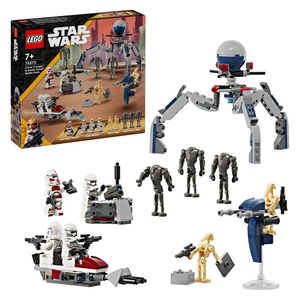 LEGO STAR WARS 75372 Bojni paket Klonski bojevnik™ in Bojni droid™