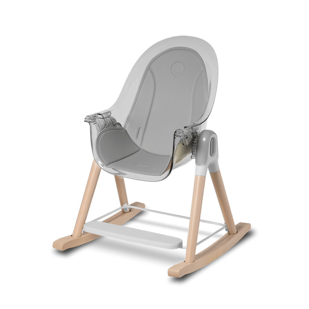 LIONELO stolček za hranjenje 2v1 MAYA - bel