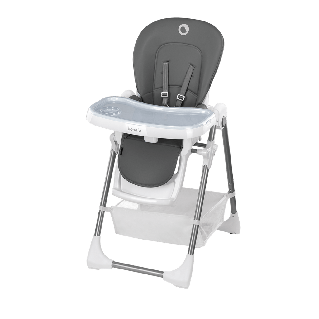 LIONELO stolček za hranjenje LINN PLUS - siv