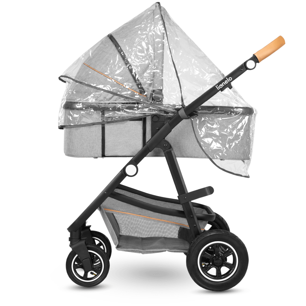 LIONELO voziček 2v1 AMBER - siv
