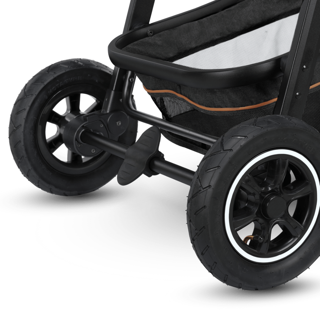 LIONELO voziček 3v1 AMBER - temno siv