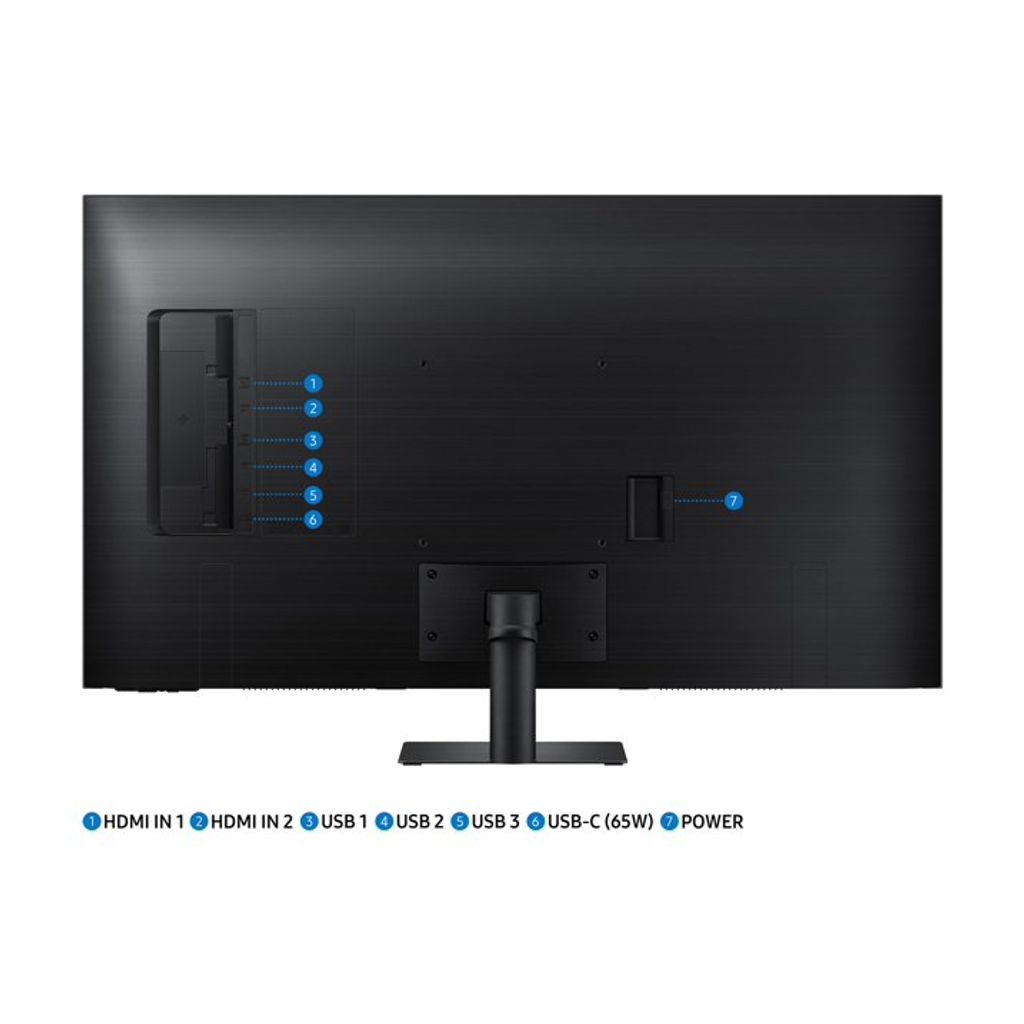 Samsung Monitor UHD Smart monitor M70B, 43", VA, 16:9, 3840X2160