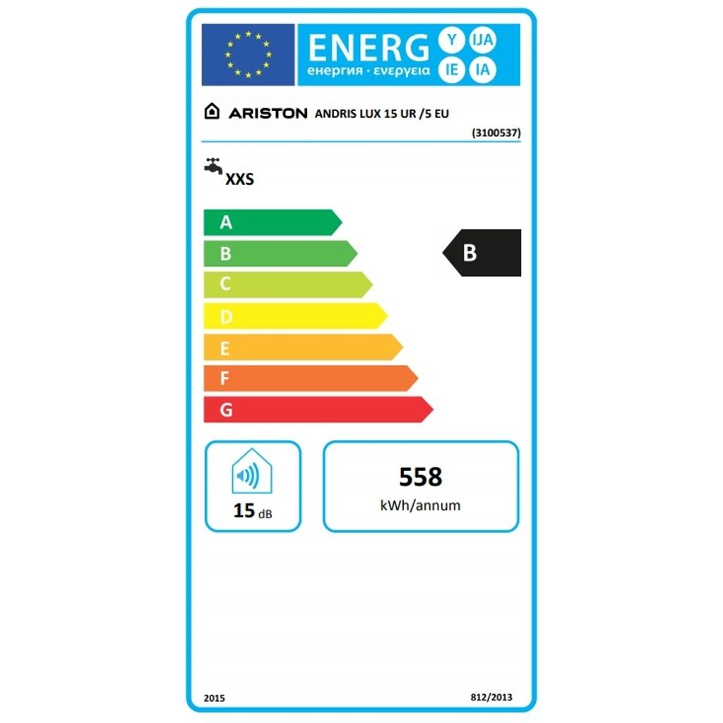 ARISTON električni grelnik vode ANDRIS LUX 15 UR /5 EU  - podpultni/podumivalniški (3100537)