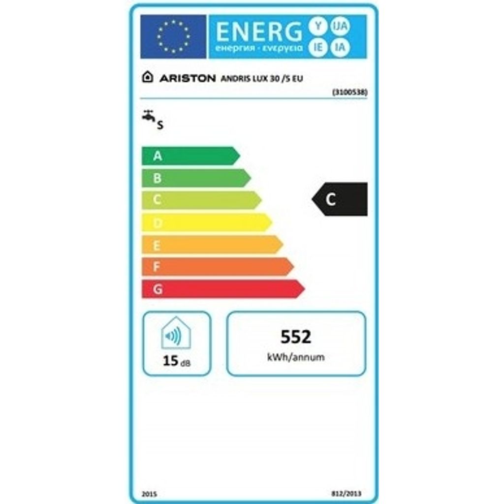 ARISTON električni grelnik vode ANDRIS LUX 30 /5 EU - nadpultni/nadumivalniški (3100538)