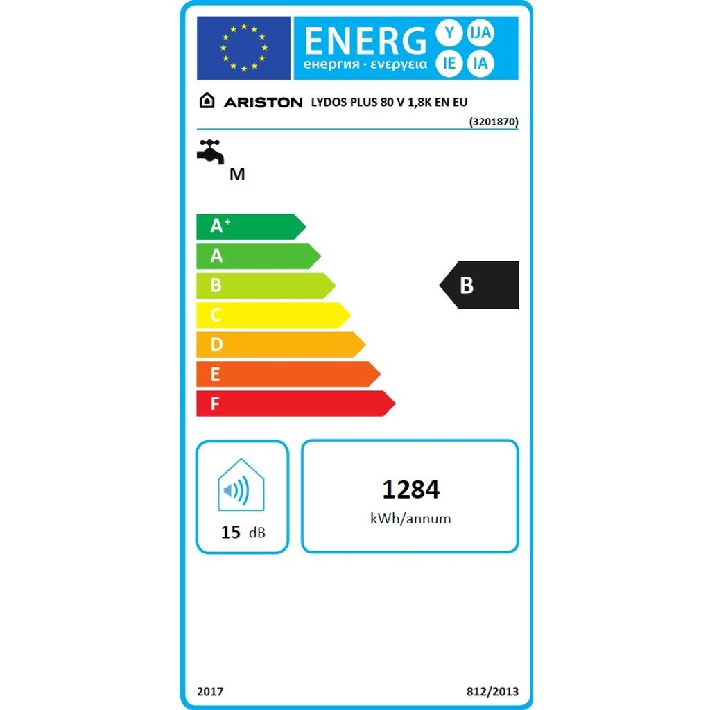 ARISTON električni grelnik vode LYDOS PLUS 80 V 1.8 K EN EU (3201870)
