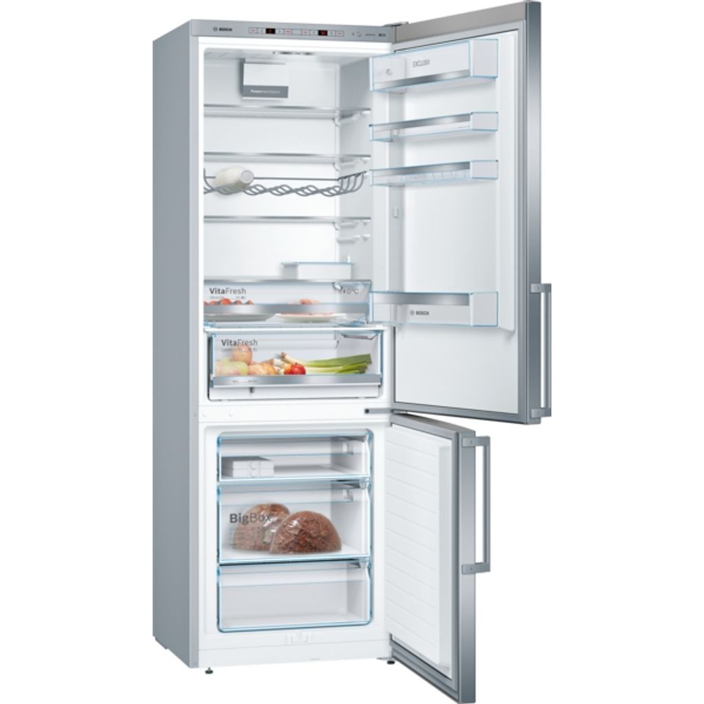BOSCH prostostoječi hladilnik z zamrzovalnikom spodaj KGE49EICP 