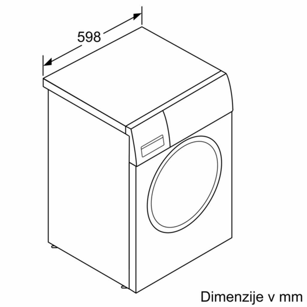 BOSCH pralni stroj s polnjenjem spredaj WGG244A0BY 