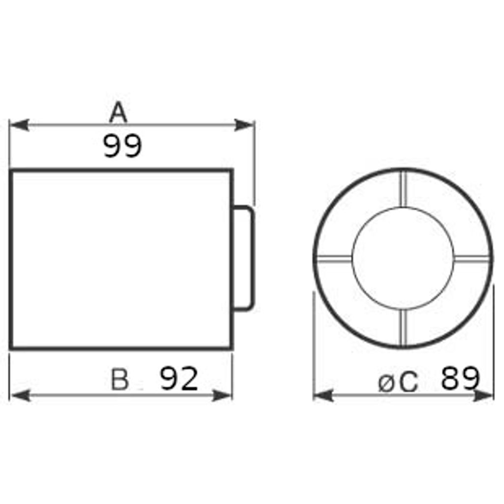 VORTICE kopalniški aksialni cevni ventilator PUNTO GHOST MG 100/4 LL (11100)