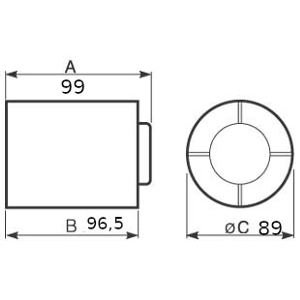 VORTICE kopalniški aksialni cevni ventilator PUNTO GHOST MG 100/4 LL T (11101)