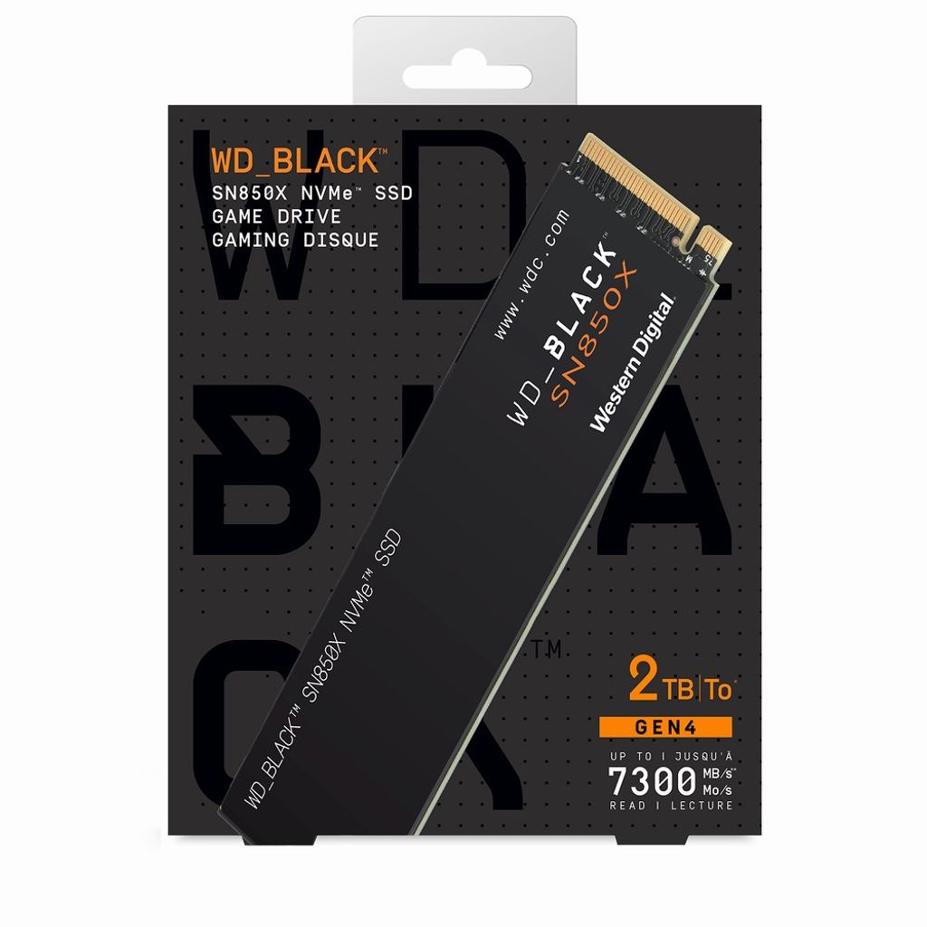 WD 2TB SSD trdi disk BLACK SN850X M.2 NVMe x4 Gen4