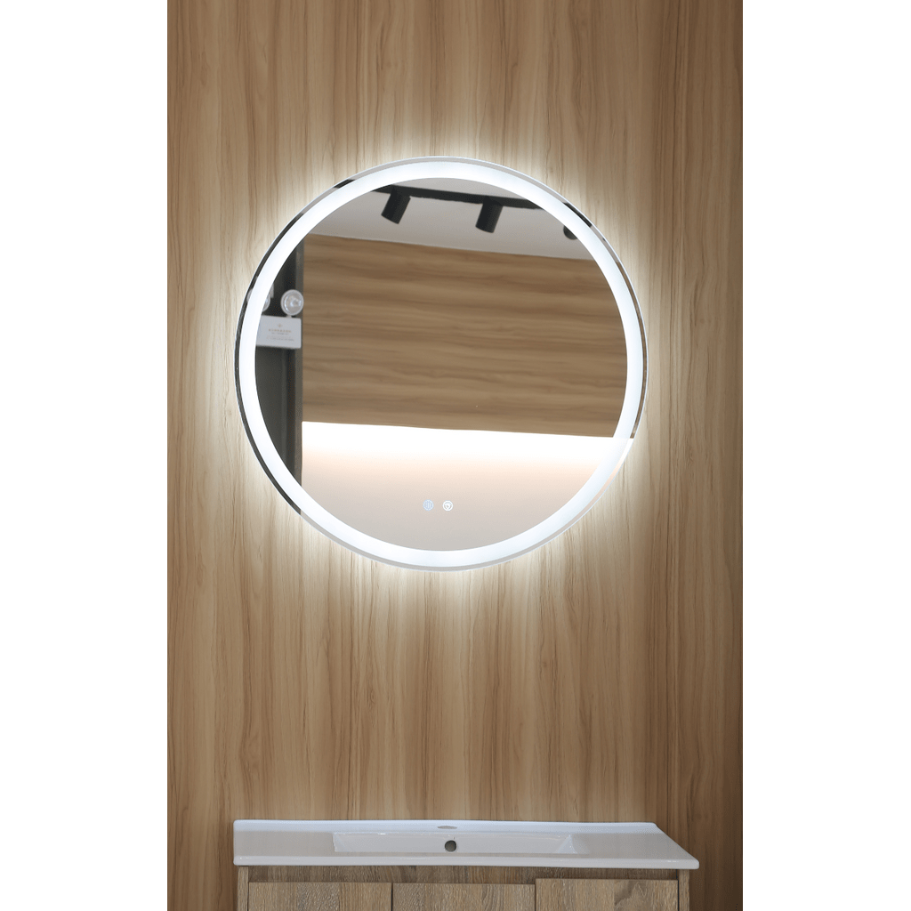 BELNEO Ogledalo kopalniško z LED osvetlitvijo okroglo Ø 60 MS-D-600