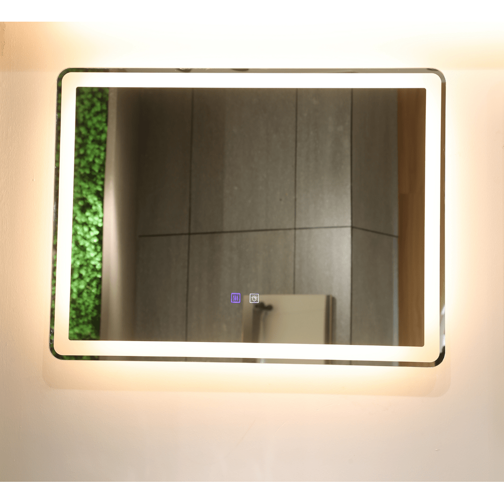 BELNEO Ogledalo kopalniško z LED osvetlitvijo pravokotno 600x800 mm MS-Q-6080 
