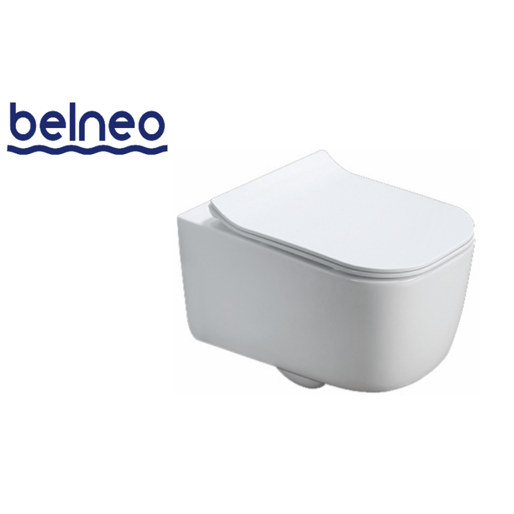 BELNEO viseča brezrobna WC školjka brez WC deske MS2341