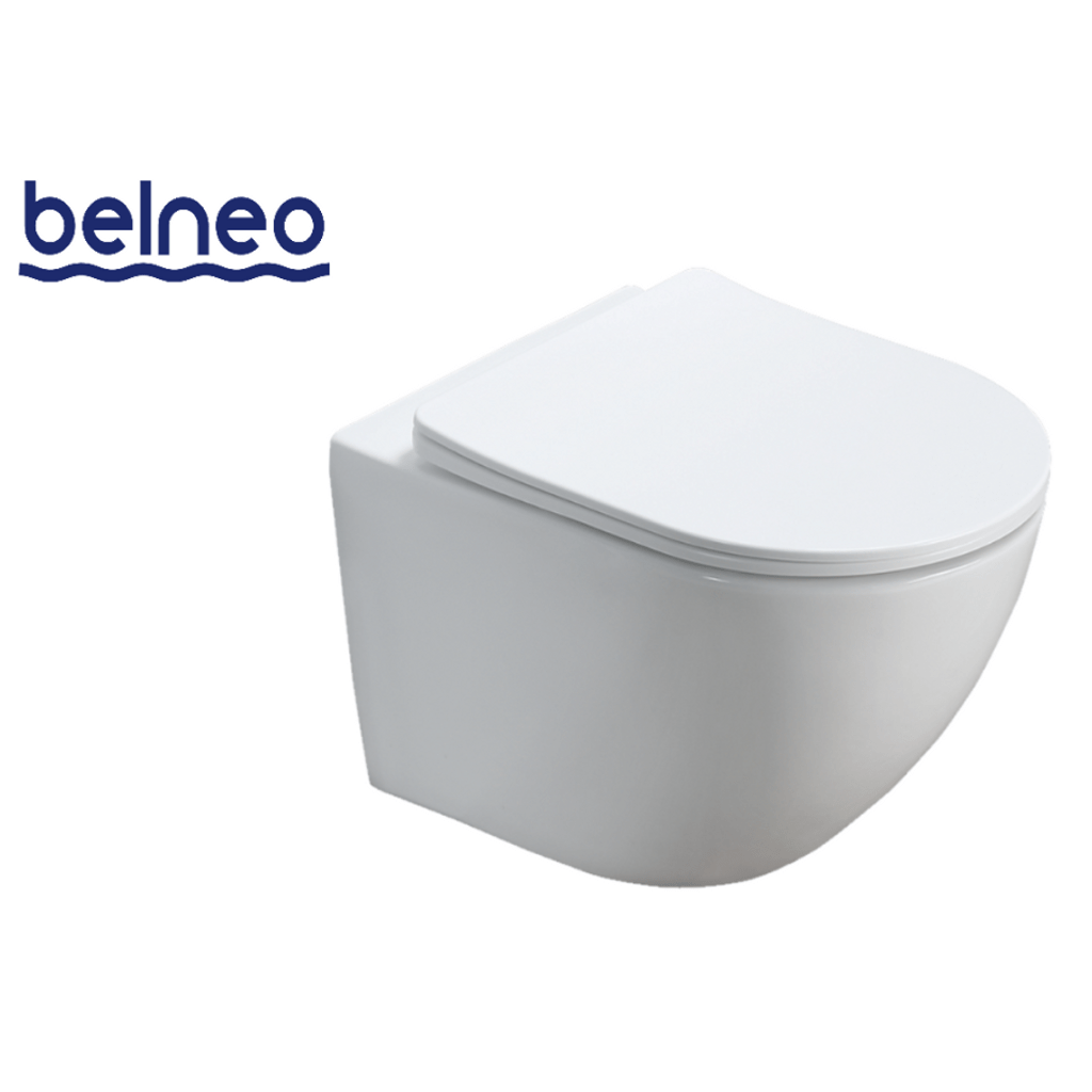 BELNEO viseča brezrobna WC školjka brez WC deske MS2342