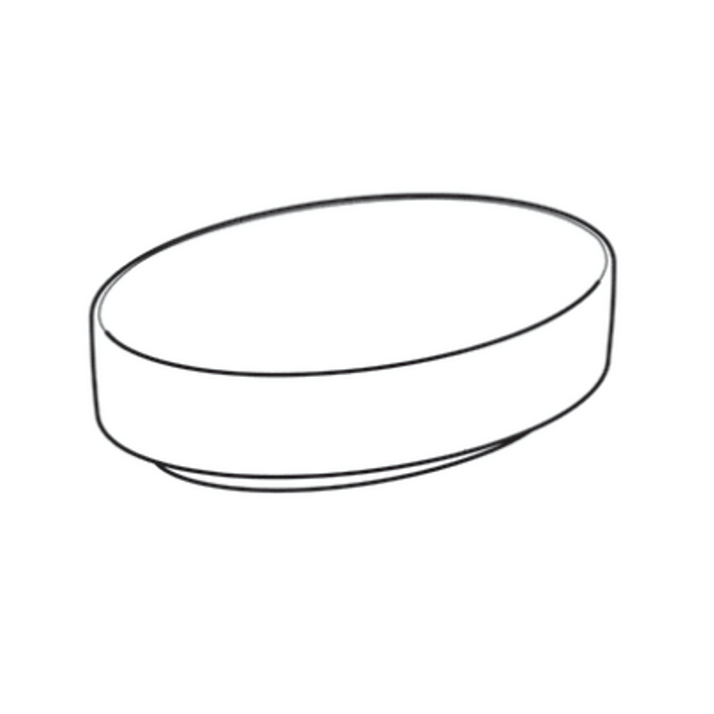 GEBERIT nadpultni ovalen umivalnik VariForm (500.771.01.2)