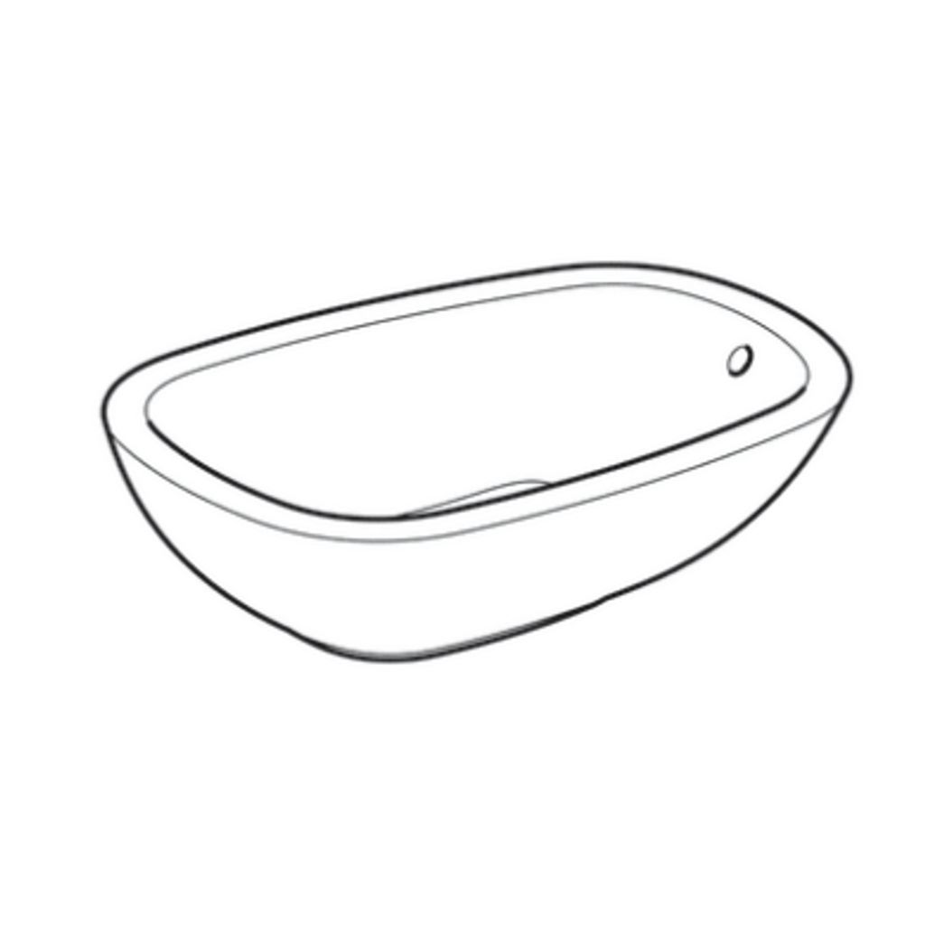 GEBERIT nadpultni umivalnik z odtočnim ventilom Citterio (500.543.01.1)