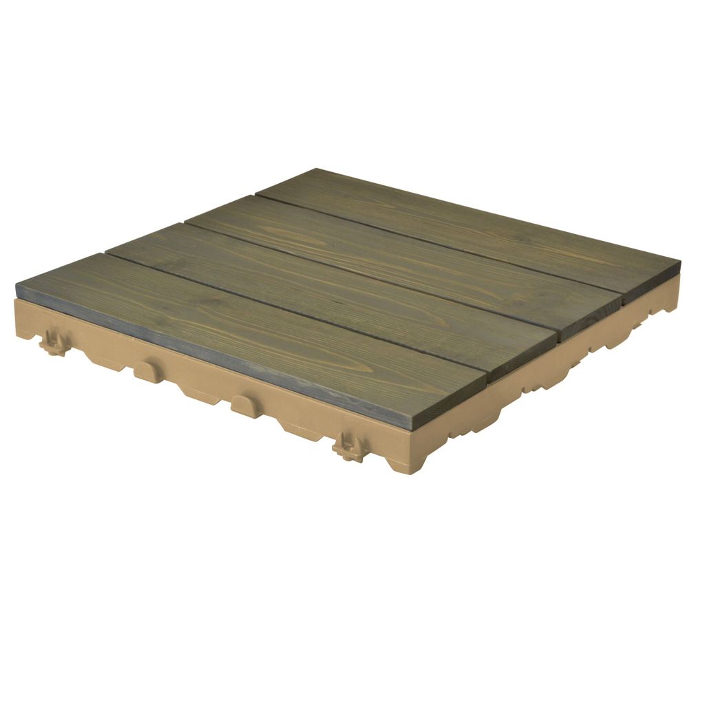 ONEK WPC talna obloga WOODSTILE 40 x 40 cm - nordic pine thermowood natural
