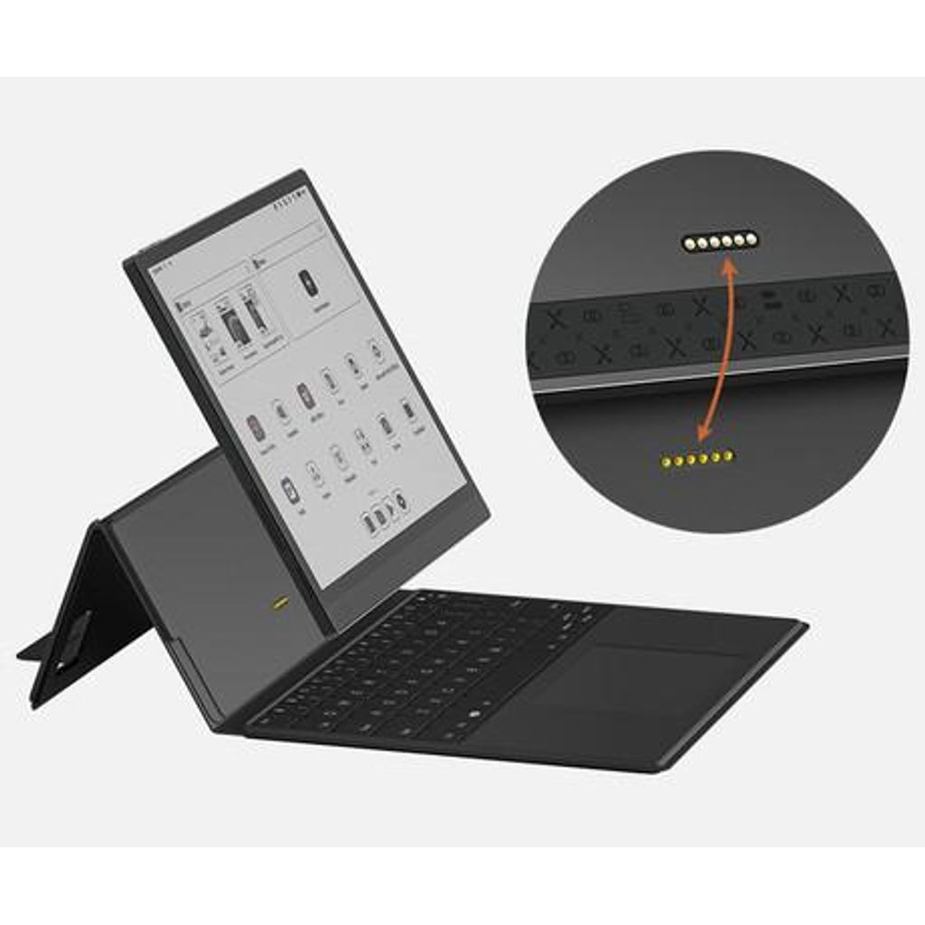 BOOX Originalna MAGNETNA tipkovnica + ovitek / etui za e-bralnik 10.3" Tab Ultra C Pro, funkcija stojala, ergonomska, sledilna ploščica, črna