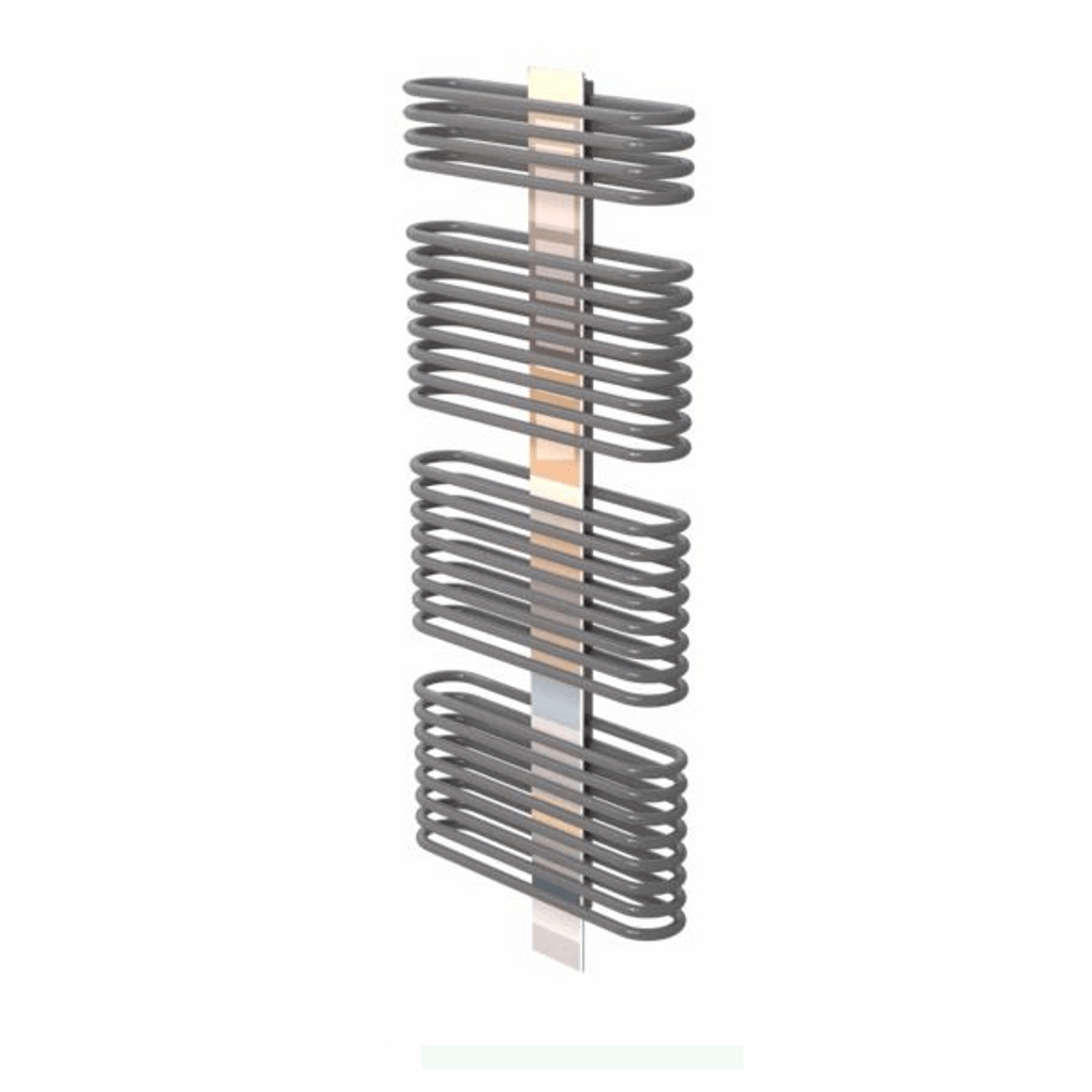 BIAL kopalniški dizajn radiator Oval Lines 600 x 1374 mm (Bela)