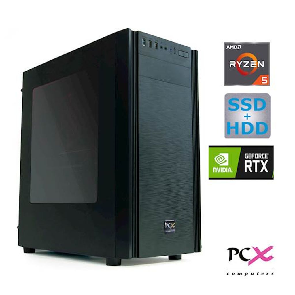 PCX namizni računalnik EXTIAN R5 5600X/16GB/SSD500/HDD 1TB/RTX 3060
