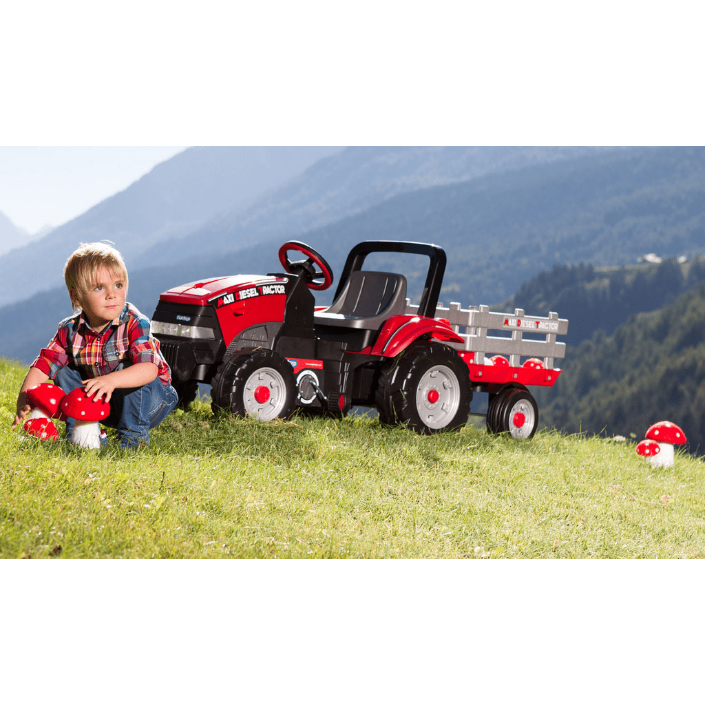 PEG PEREGO traktor na pedala Maxi Diesel Tractor s prikolico