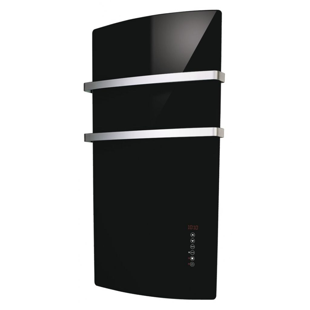 RADIALIGHT kopalniški panelni stenski radiator DEVA, 1500 W (belo steklo)