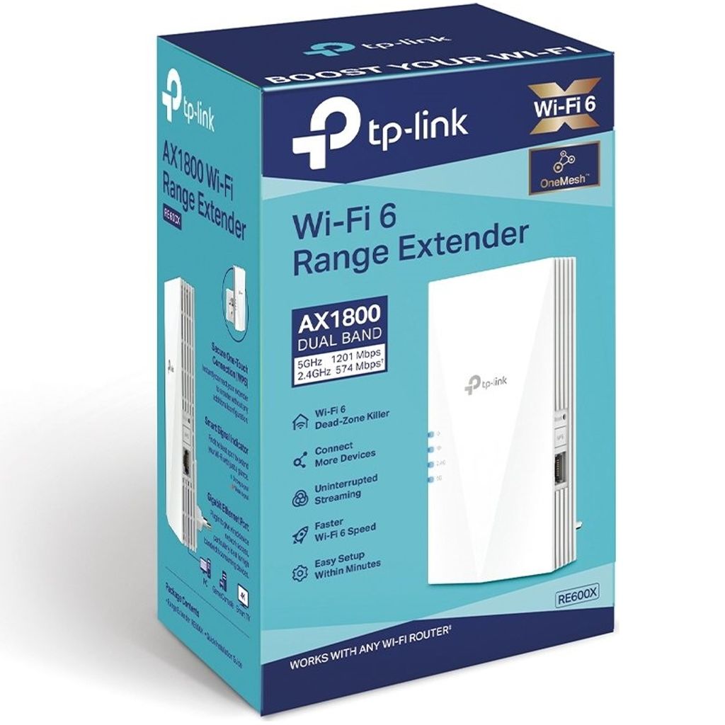 TP-LINK ojačevalnik RE600X AX1800 WiFi 6 Range Extender