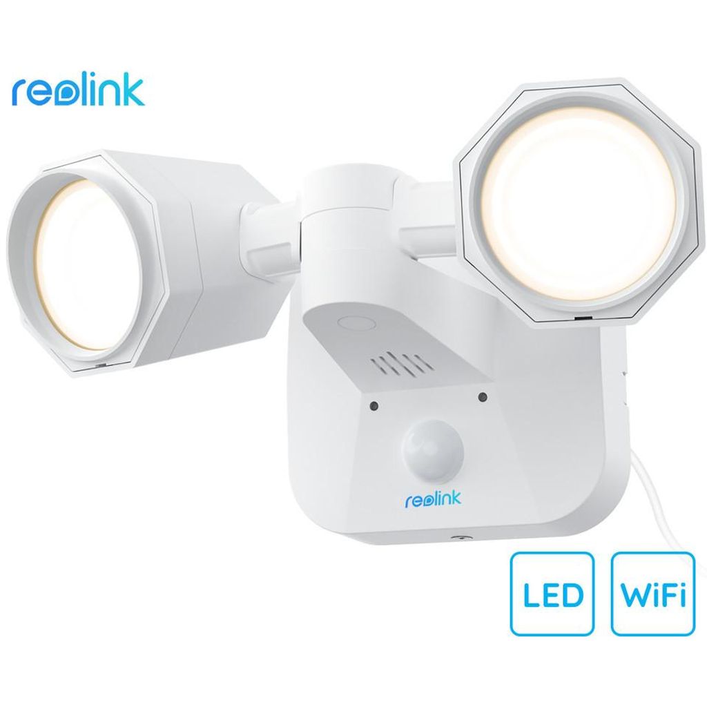 REOLINK Floodlight WiFi LED reflektor, pametni, 2000 lumnov, 4200K, WiFi, vrtenje in nagibanje, senzor gibanja, 3 načini osvetlitve, IP65 vodoodpornost, bel