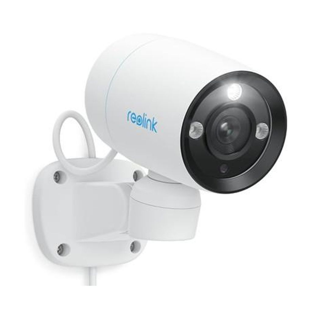 REOLINK RLC-81PA IP kamera, 4K Ultra HD, PoE, 180° vrtenje, IR nočno snemanje, LED reflektor, aplikacija, IP67 vodoodpornost, dvosmerna komunikacija, bela